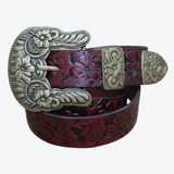Ravex Vintage Embossed Cowhide Belt