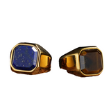 Bague tendance à bord elliptique