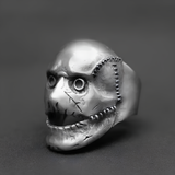 Stitching Skull Gothic Punk Ring