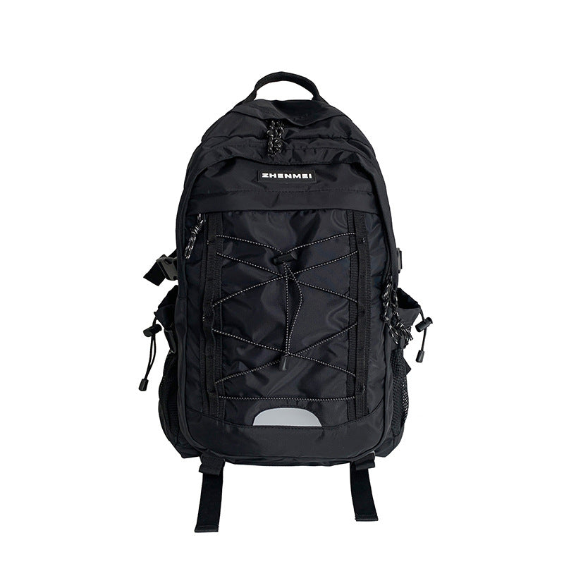 Lace-Up String Decoration Outdoor Backpack