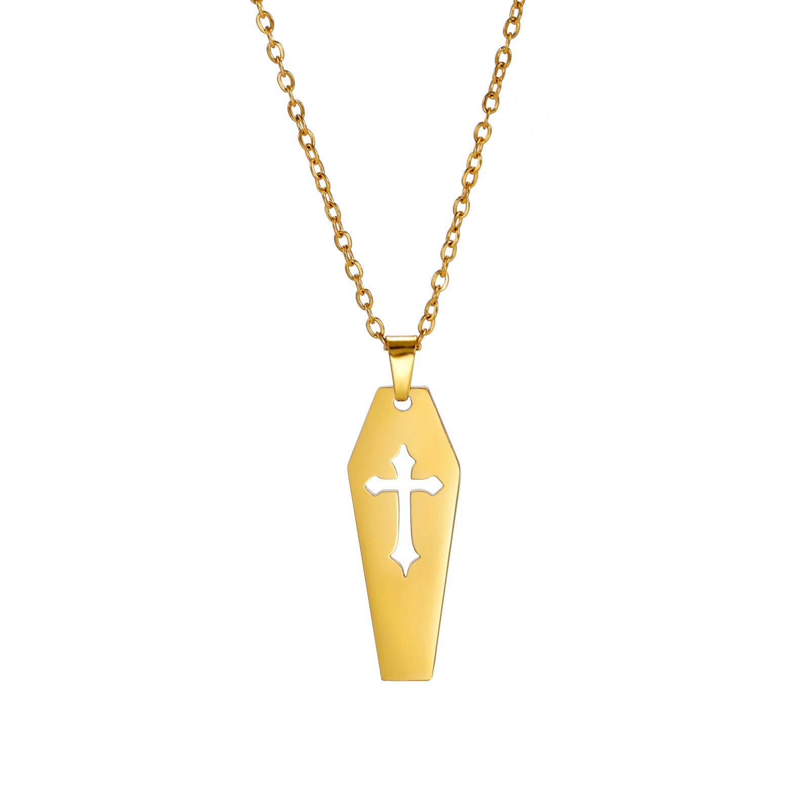 Hollow Cross Simple Necklace