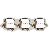 Cartoon Bread Nordic Style Kitchen Mat