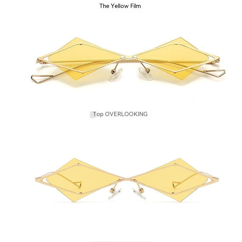 Einzigartige rahmenlose Polycarbonat -Sonnenbrille