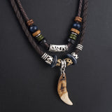 Ethnic Woven Beaded Necklace Retro Necklace