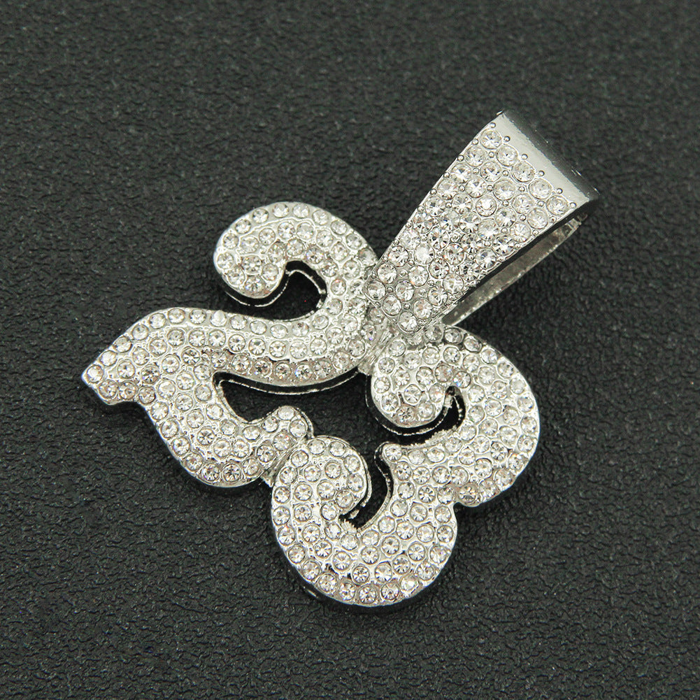 Rhinestone 23 Cuban Chain Necklace