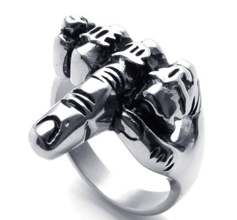 Alloy Tiny Finger Shape Ring