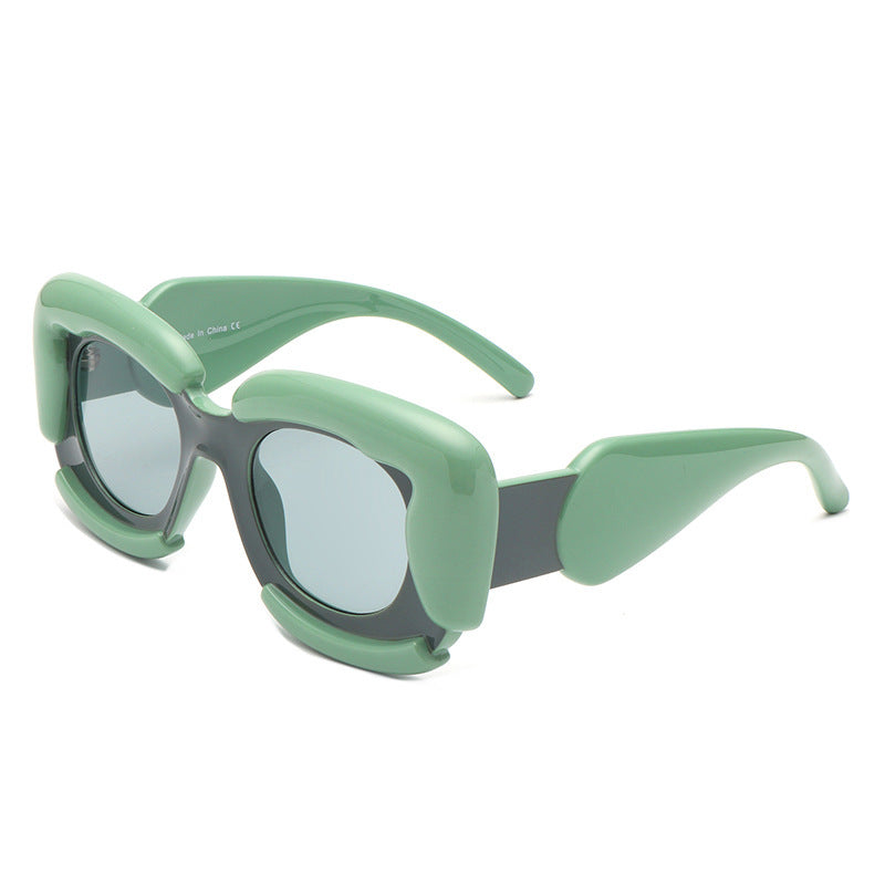 Large Thick Frame Square Sunglasses