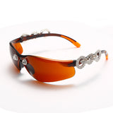 Transparent Rhinestone Lens Sunglasses