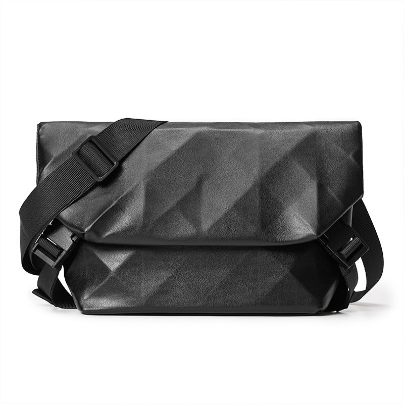 Flap Closure Men's Crossbody Bag