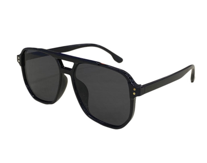 Gradient Double Bridges Square Sunglasses