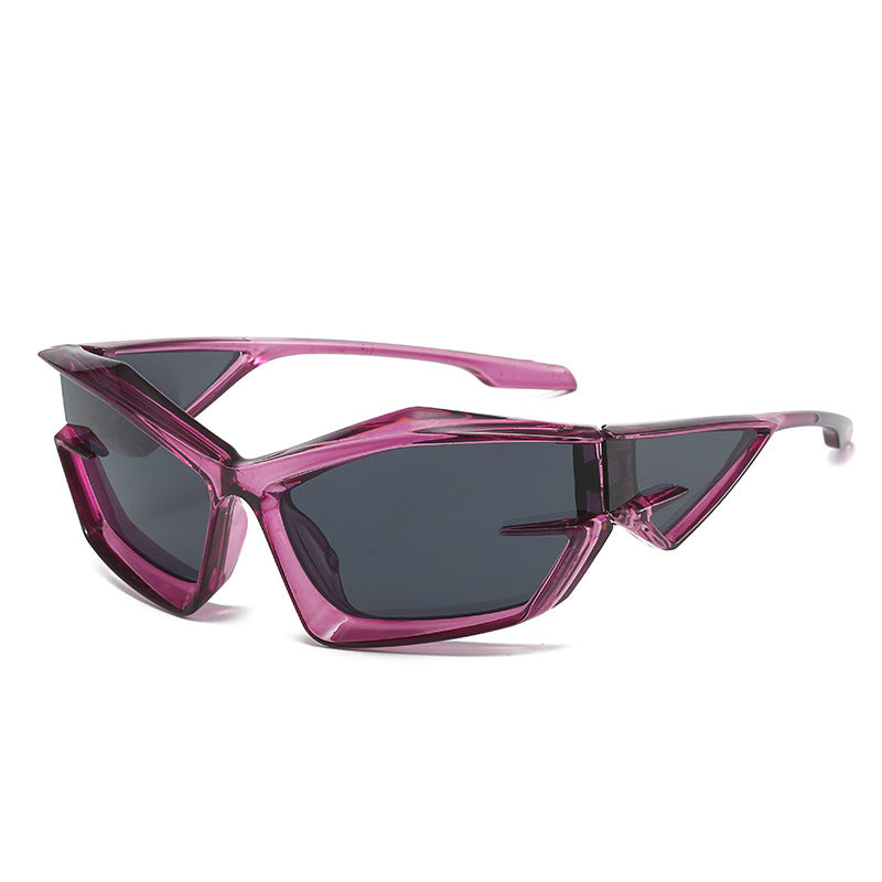 Bold Frame Square Cat Eye Sunglasses