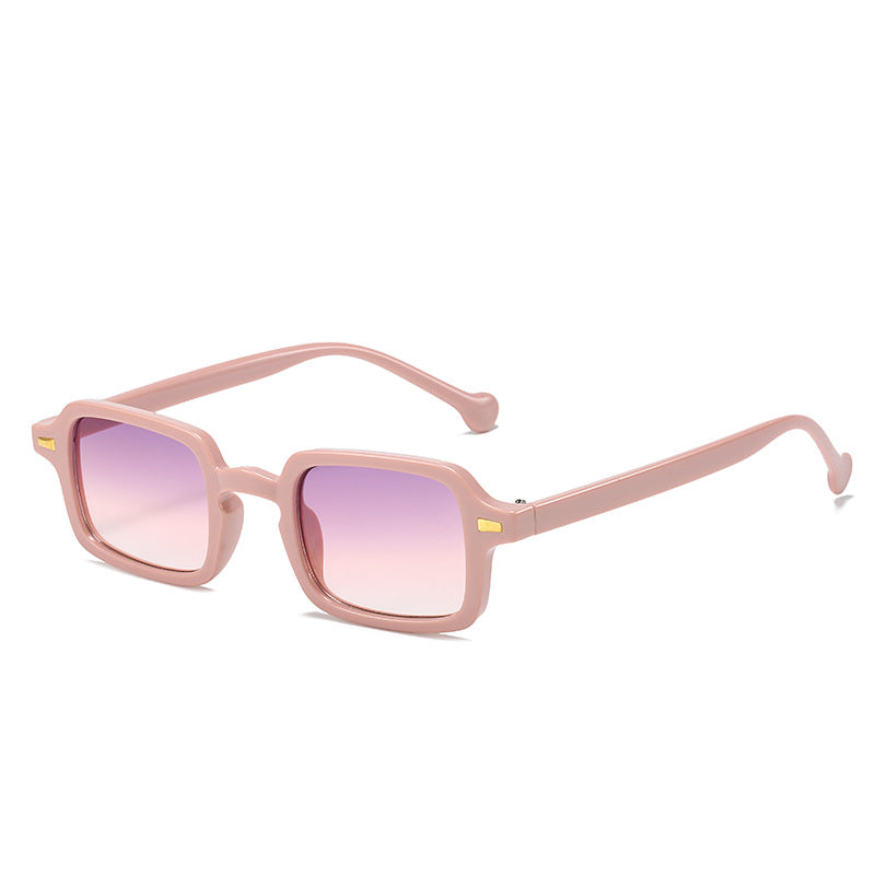 Square Simple Acetate Lens Sunglasses