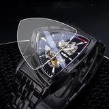 Black Triangle Mechanical Men's Watch