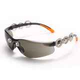 Transparent Rhinestone Lens Sunglasses