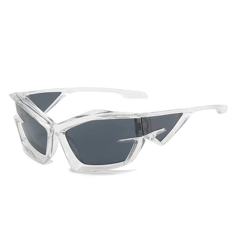 Bold Frame Square Cat Eye Sunglasses