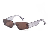 Small Square Plastic Solid Sunglasses