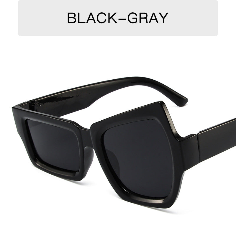 Irregular Frame Shape Polycarbonate Sunglasses