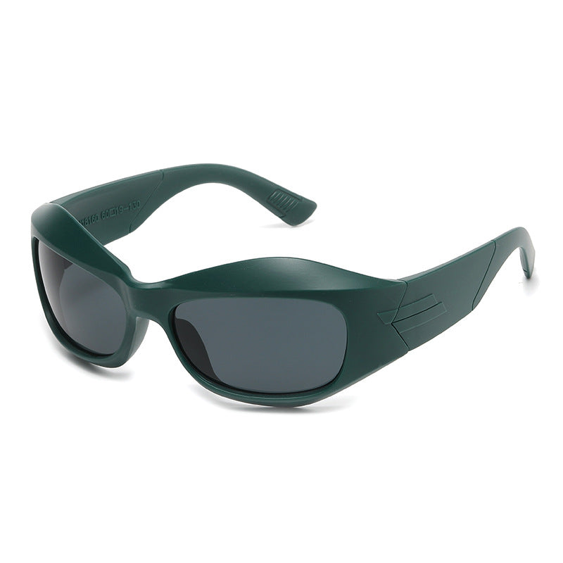 Large Thick Frame Concave Sunglasses