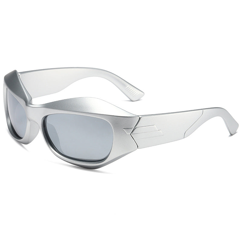 Solid TAC Curved Temples Sunglasses