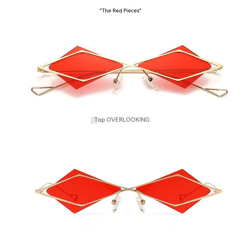 Einzigartige rahmenlose Polycarbonat -Sonnenbrille