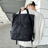 Large Solid Multi Strap Waterproof Backpack