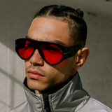 Wide Oval Futuristic Sunglasses