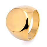 Classy Simple Stainless Steel Round Solid Ring