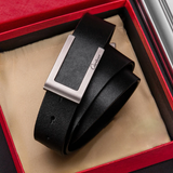 Butik sabuk kulit gesper geometris