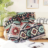 Bohemian Knitted Style Sofa Blanket