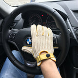 Luxury Crotchet Breathable Driving Gloves