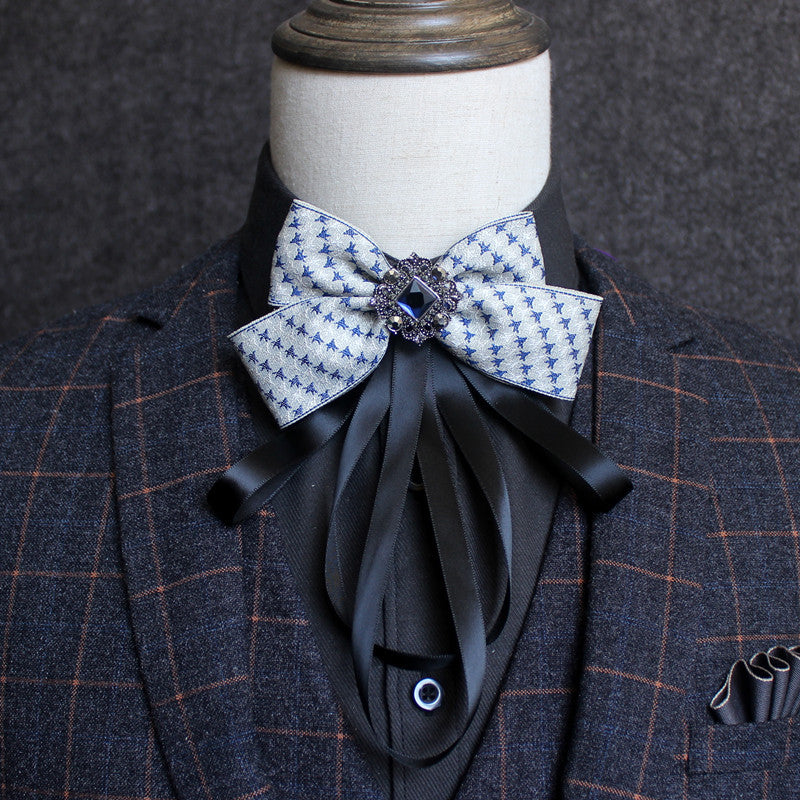 Geometric Patterned Butterfly Tie