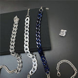 Acrylic Cuban Chain Titanium Steel Necklace