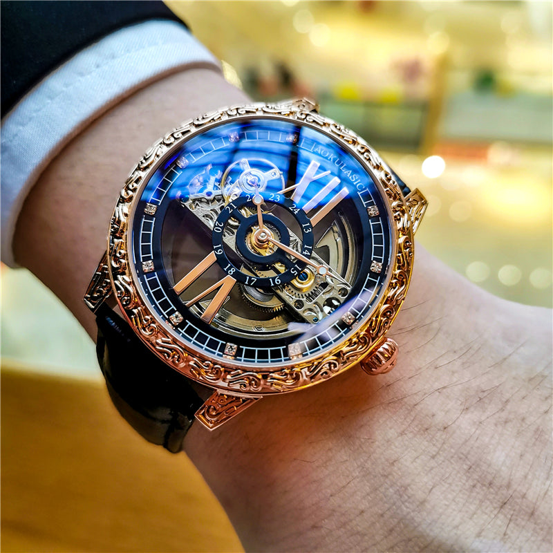 Hollow Roman Number Design Watch