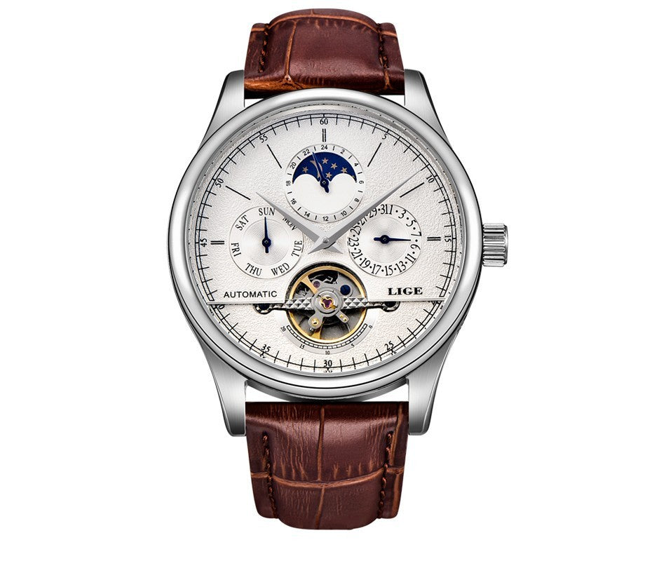 Classy Vintage Round Leather Watch