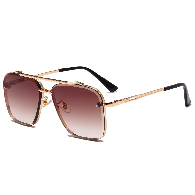 Vintage Square Polycarbonate Lens Men's Sunglasses