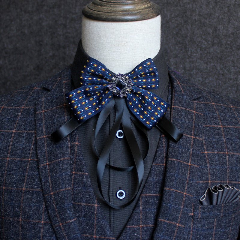 Geometric Patterned Butterfly Tie