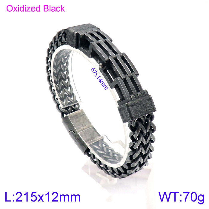 Bracelet à tête de boucle carrée