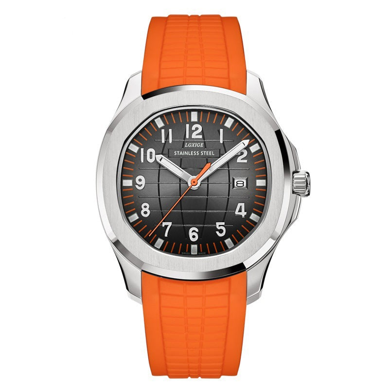 Watch pour hommes en quartz de sports en caoutchouc