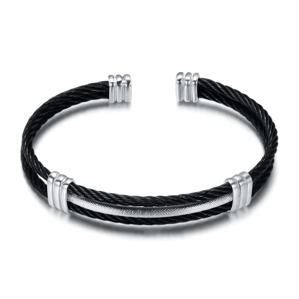 Two Layer Titanium Steel Bracelet