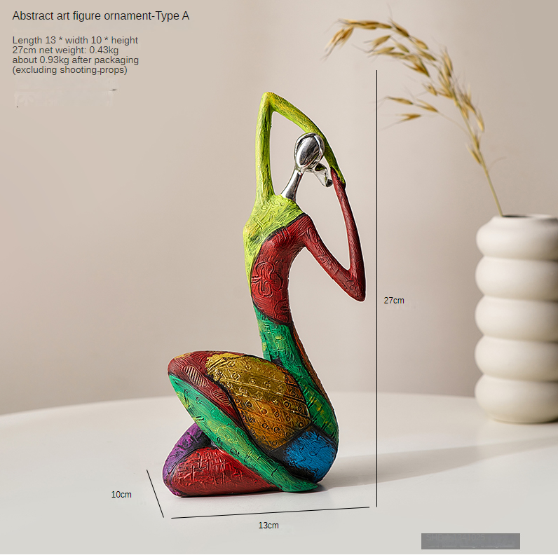 Abstract Art Women's Yoga Statue