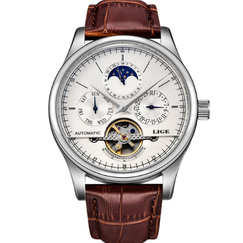 Business Style Mechanical Leather Watch