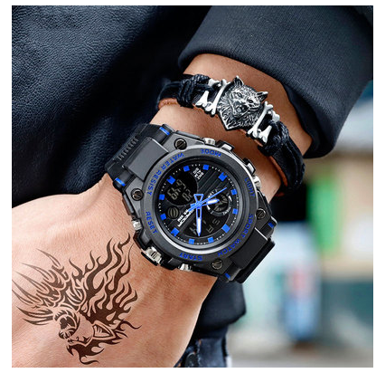 Reloj deportivo para hombre con esfera grande