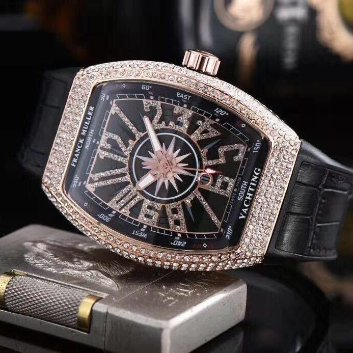 Square Rhinestone Rubber Watch