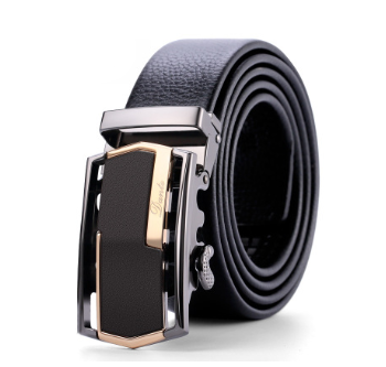 Elegant Automatic Alloy Buckle Leather Belt
