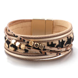 Retro Alloy Printed Leopard Bracelet