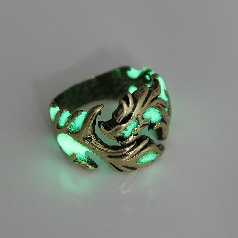 Dragon Geometric Pattern Luminous Ring