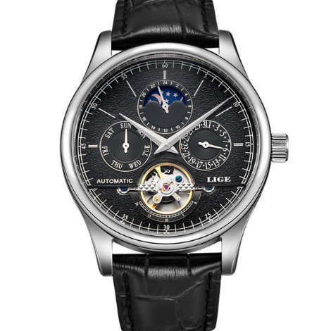 Business Style Mechanical Leather Watch