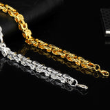 18k Plated Gold Double Layer Chain Bracelet
