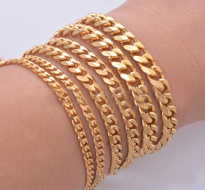 Stainless Steel Wave Chain Bracelet