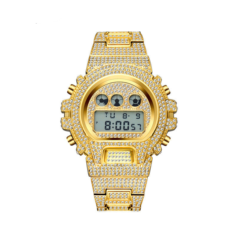 Luxury Rhingestone Digital Men's Watch